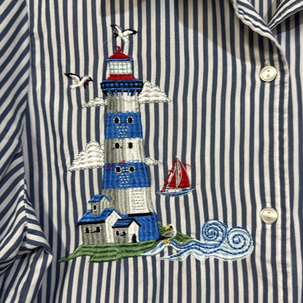 Blair Lighthouse Button Down - image 2